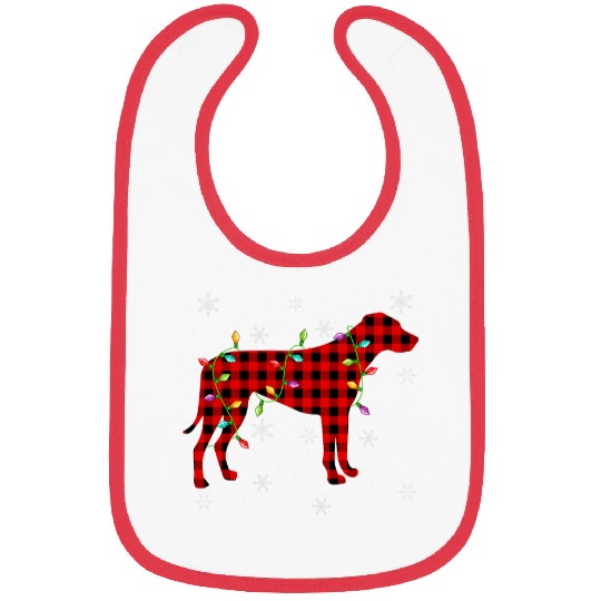 buffalo plaids Matching Rhodesian Ridgeback Christmas Pajama Bibs