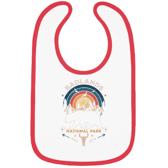 Badlands National Park South Dakota Camping Hiking Vintage Bibs