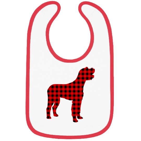 buffalo plaids German Wirehaired Pointer Dog Christmas Pajama Bibs