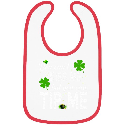 Funny St Patricks Day Waitress Bartender Waiter Tips 22 Bibs