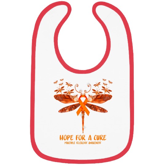 Hope For A Cure MS Multiple Sclerosis Awareness Dragonfly Bibs