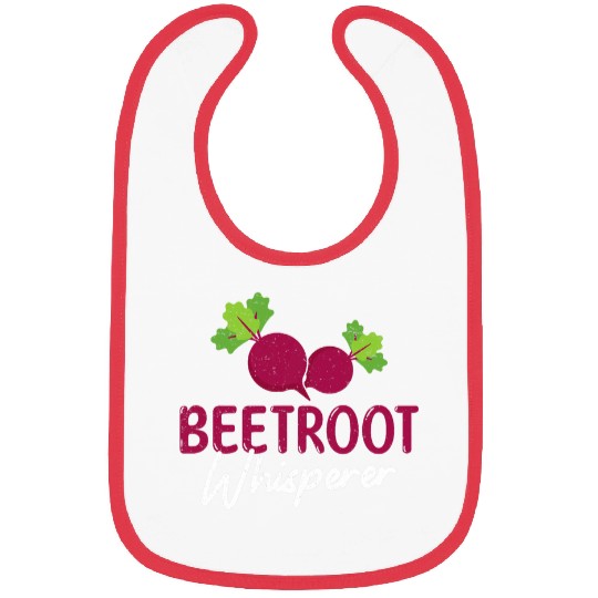 Funny Beetroot Whisperer Beetroot Vegetable Farmer Beet Fans Bibs