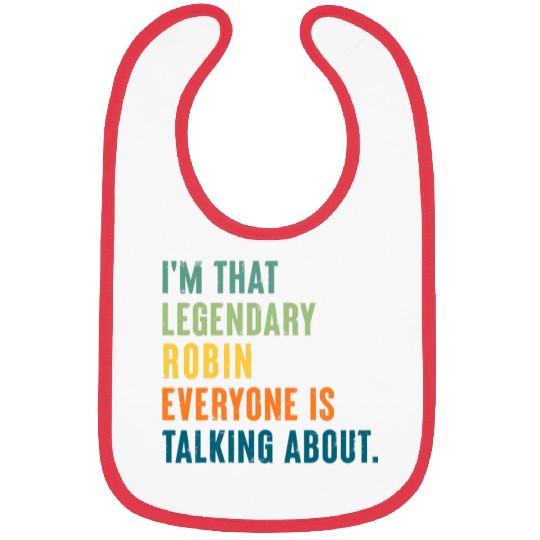 Lacrosse Gift Legendary Robin Funny uniques Personalized Name 21 Bibs