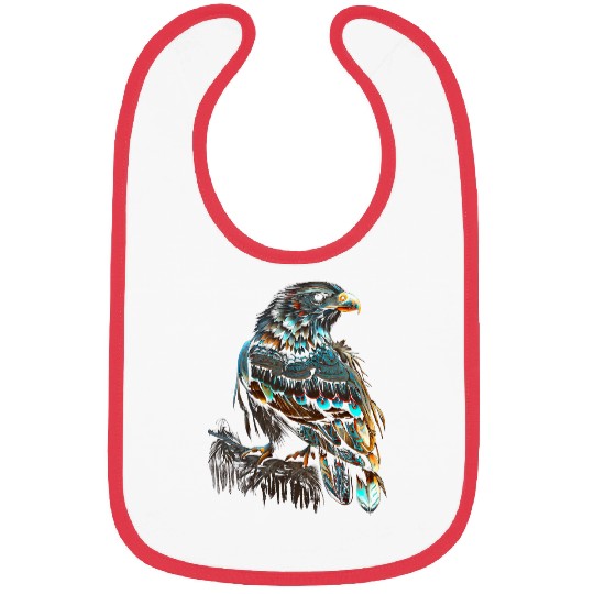 DIamond Dover Bird Native American Indian Northwest Tribal Bibs