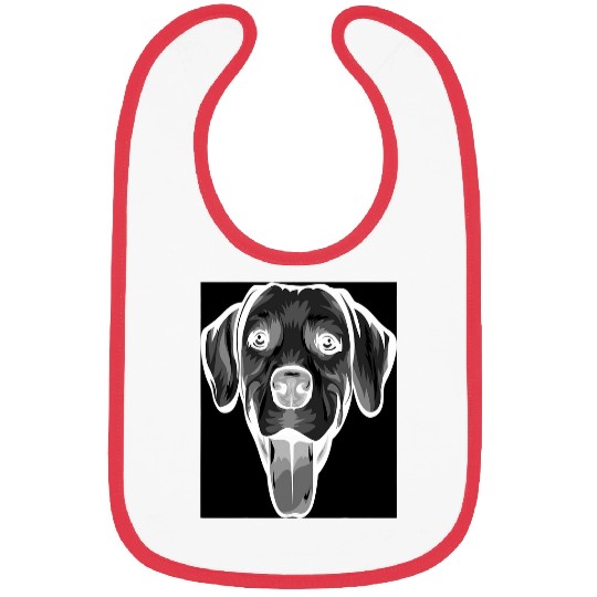 Cool Negative Photo Style Image of Rhodesian Ridgeback Bibs