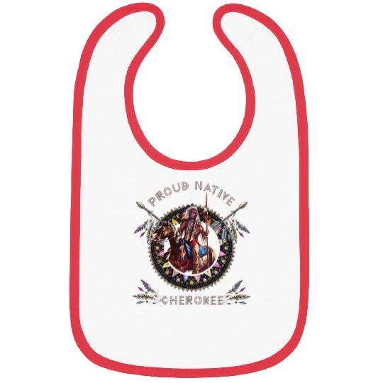 Cherokee Native American Indian Warrior Riding Horse Bibs