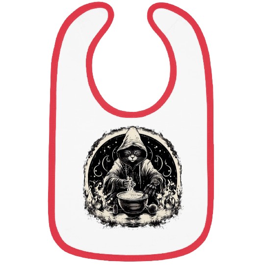 Halloween black cats Wizard vintages Costume Bibs