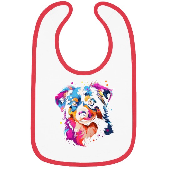 Australian shepherd puppy dog 1 Bibs