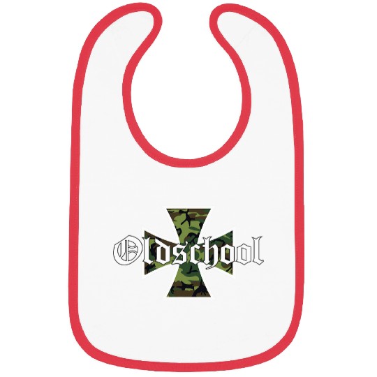Biker Motorcycle Iron Cross Old School Chopper Bibs