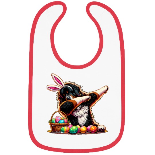 Dabbings Easter Bunny Landseer Newfoundland Dog Bibs