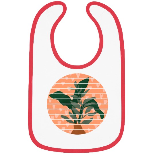 Beautiful floral print Abstract art Bibs