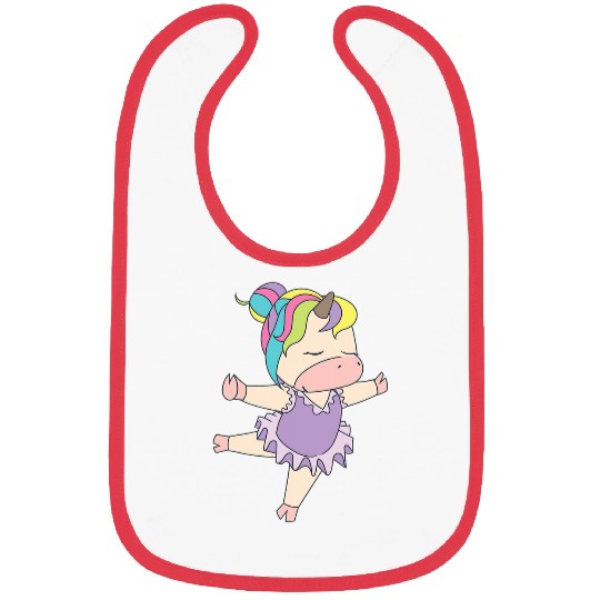 Cool Ballet Dancer Unicorns Funny Classical Dancing Gift 2 Bibs