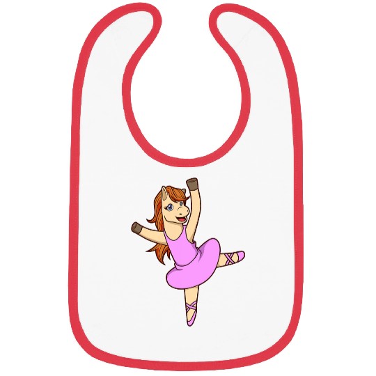 Comic horse dances ballet ballerina Bibs