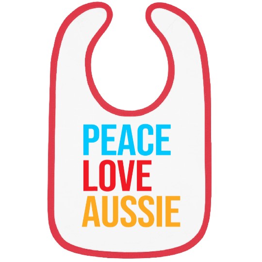 Australian Shepherd Aussie Peace Love Aussie Bibs