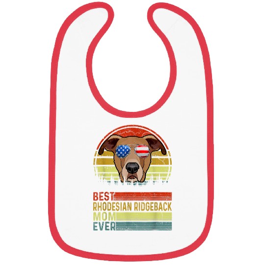 Dog vintages bests Rhodesian Ridgeback Mom Ever Mother Day Bibs