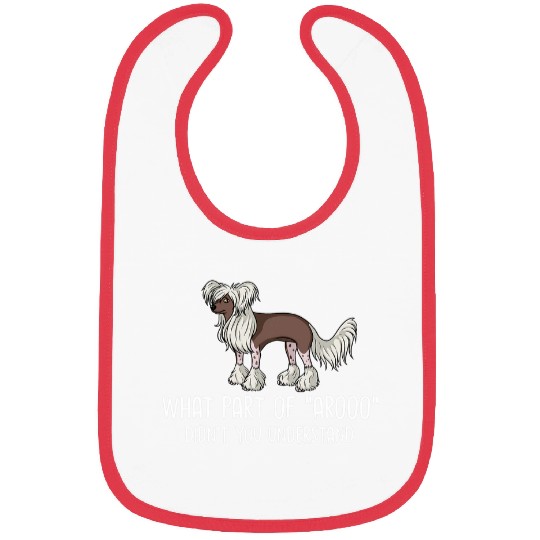 Chinese Crested Powderpuff Dog Puppies Owner Lover 4 Bibs