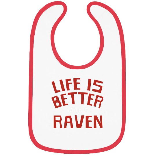 Lacrosse Gift Life is Better with a Raven First Name Couples Nickname Bibs