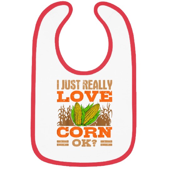 Corn Lover Maize Planter Farmer Cereal Grain Grower Bibs