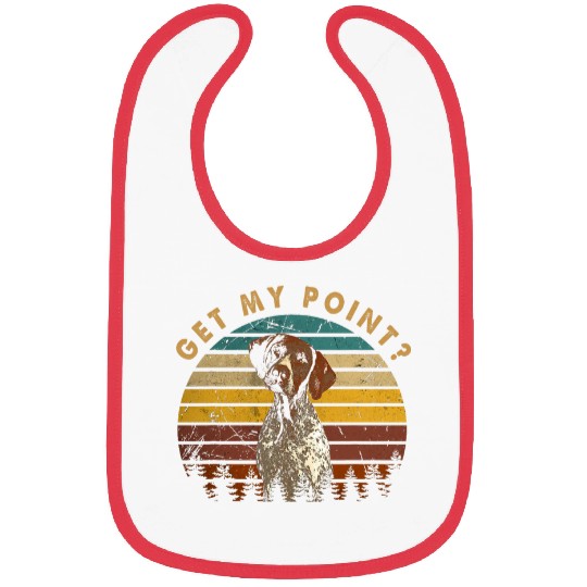 Classic German Shorthaired Pointer Get My Point GSP Dog Bibs