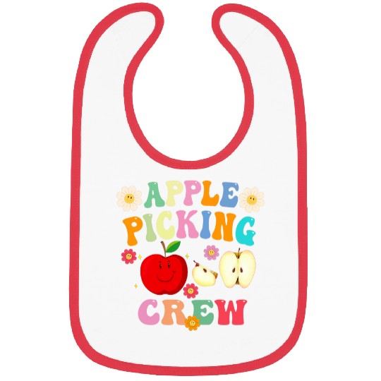 Funny Apple Picking Crew Apple Harvest Outfit Fall Autumn 21 Bibs
