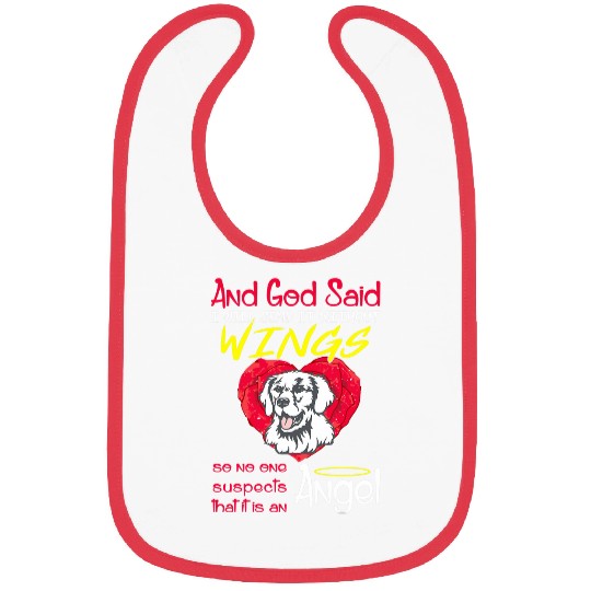 Kuvasz Angel Without Wings Gift Bibs