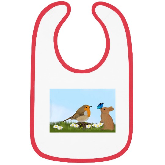 Robin Bunny Spring Bird Birder Birdwatcher Animal Biologist Bibs