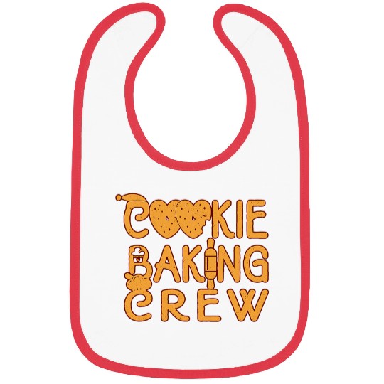Cookie Baking Crew Christmas Funny Gingerbread xmass Baker Bibs