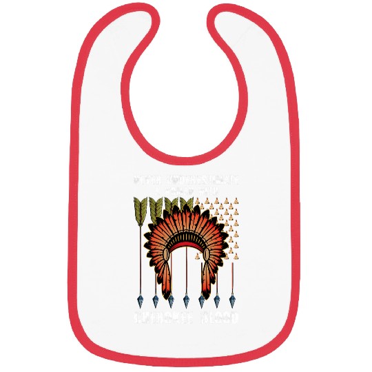 Cherokee Pride Feathers Native American 2 Bibs