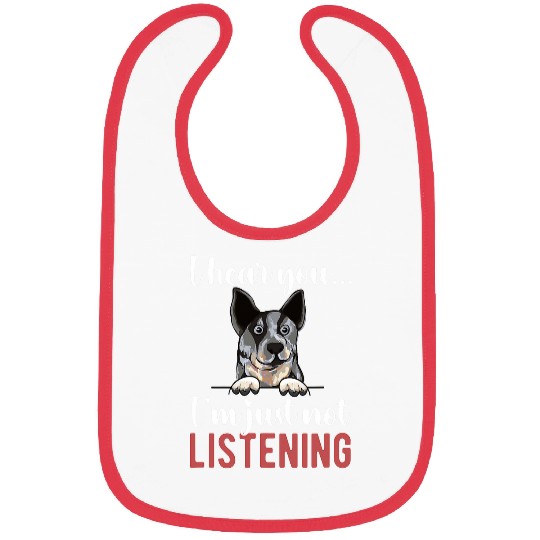 Blue Heeler Owner Blue Heeler Lover Blue Heeler Dad 1 Bibs