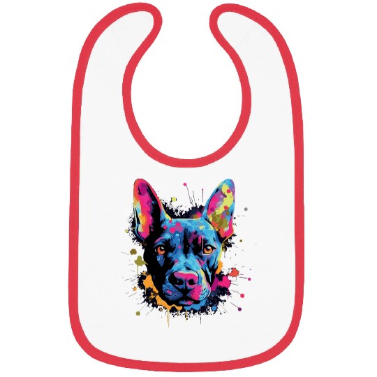 Bull Terrier Colorful Bibs