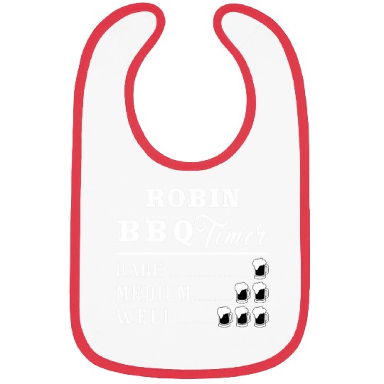 Lacrosse Gift Mens Robin BBQ Timer Beer Drinking Funny Grilling Master Bibs