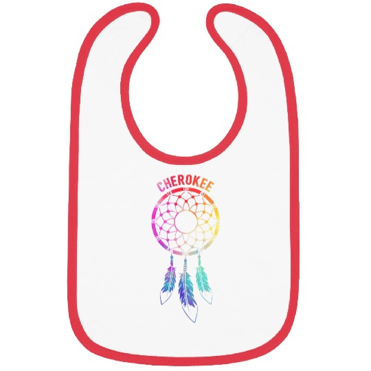Cherokee Tribe Dreamcatcher Indigenous Native American Style 1 Bibs