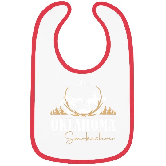 Cow Lover Boho Bull Skull Cow 2Oklahoma Smokeshow Western Country 23 Bibs