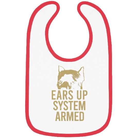 Cane Corso Ears Up System Armed Funny Italian Mastiff Bibs
