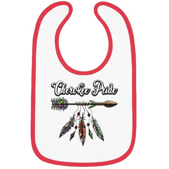 Cherokee Pride Feathers Native American Bibs