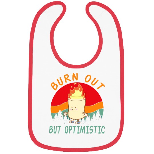 Burnt Out But Optimistic Cute Marshmallow For Camping 5 Bibs