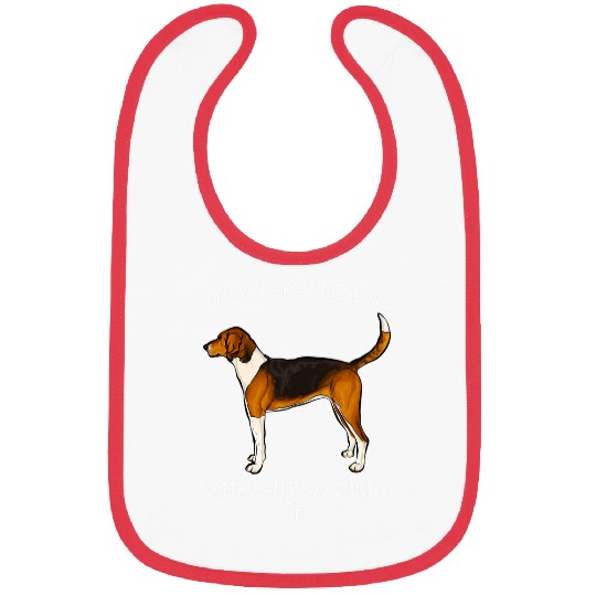 I Just Freaking Love American Foxhound Ok Dog Bibs