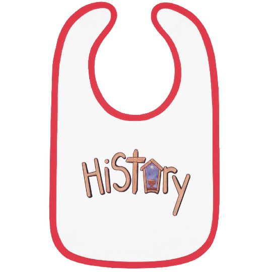 His Story Christmas Nativity Christian Bibs