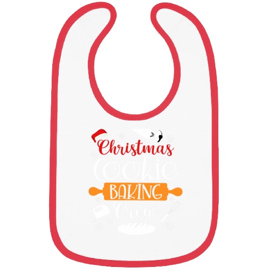 Christmas Cookie Baking Crew Baker Pastry Chef Kids Xmas Bibs