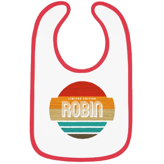 Robin Name Retro vintages Sunset Limited Edition Bibs