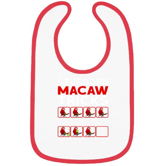 Stubborn Macaw Parrot Tricks I Scarlet Macaw Bibs