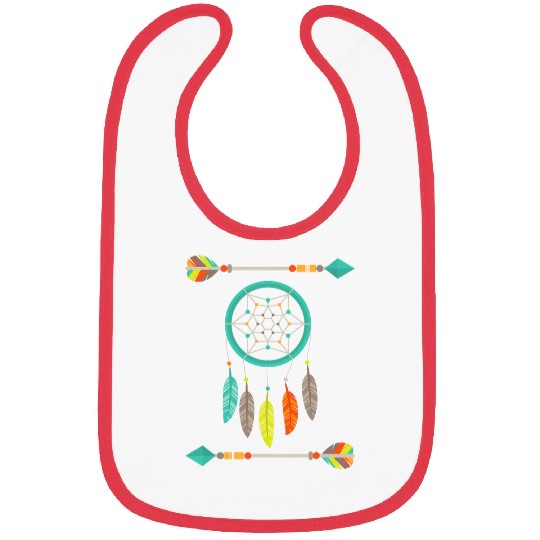 Feather Southwest Native American Indian 9 Bibs