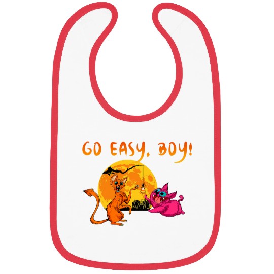 Lacrosse Gift Halloween crazys Scary Dog Cat Spider Holding Candy Cone Bibs