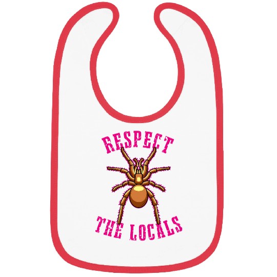 Respect the Locals with a Dangerous Tarantula Design Bibs