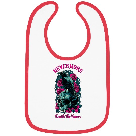 Lacrosse Gift Nevermore Quoth The Raven Edgar Allan Poe Bibs
