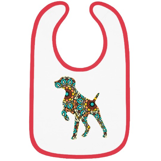 German Shorthair Pointer GSP MOM DAD Retro 2 Bibs