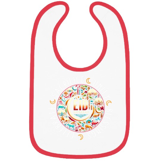 Muslim Eid Mubarak Mosque Ramadan Kareem Happy Eid Celebrati Bibs