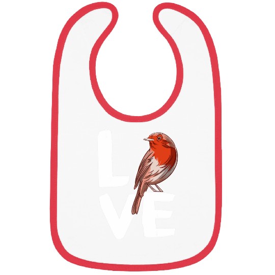 Robin Love Birds Animal Lovers uniques Designs And Apparels Bibs