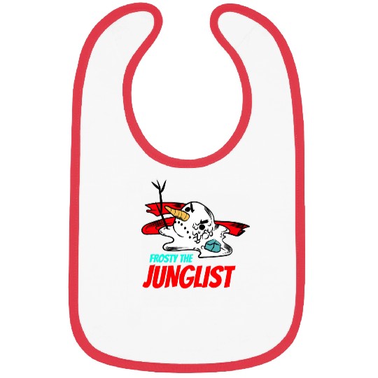 Junglist Christmas Rave Snowman Drum And Bass DnB Bibs