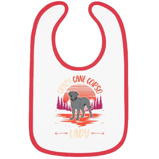 crazys Cane Corso lady Italian Mastiff Girl Canse Corso Bibs